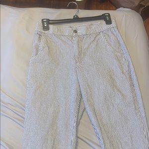 Hollister crop striped pants